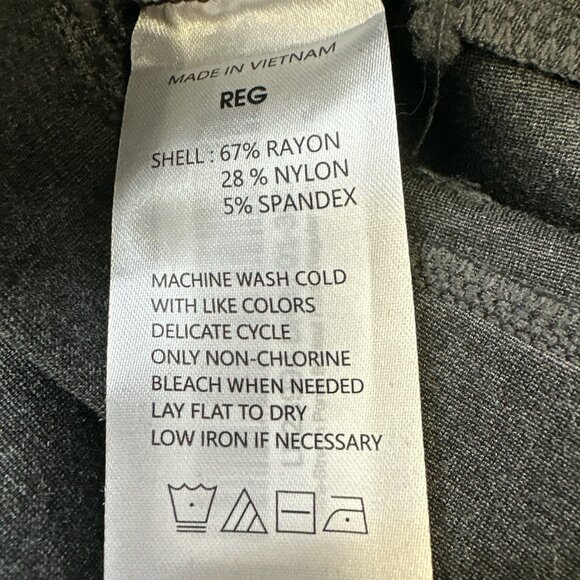 Quince Ultra-Stretch Ponte Bootcut Pants Women's sz XL/16 NWT Charcoal - Picture 7 of 10